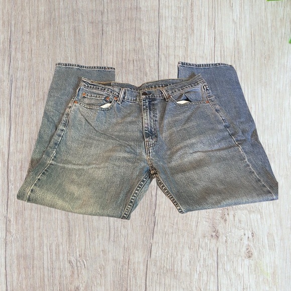 Mens LEVI STRAUSS & Co. 505 Denim Jeans 36/30 Blue EUC - Picture 2 of 8